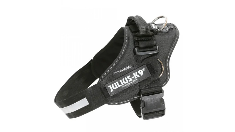 IDC Julius k9 Power Traction Harness for dogs with Side Rings, Black