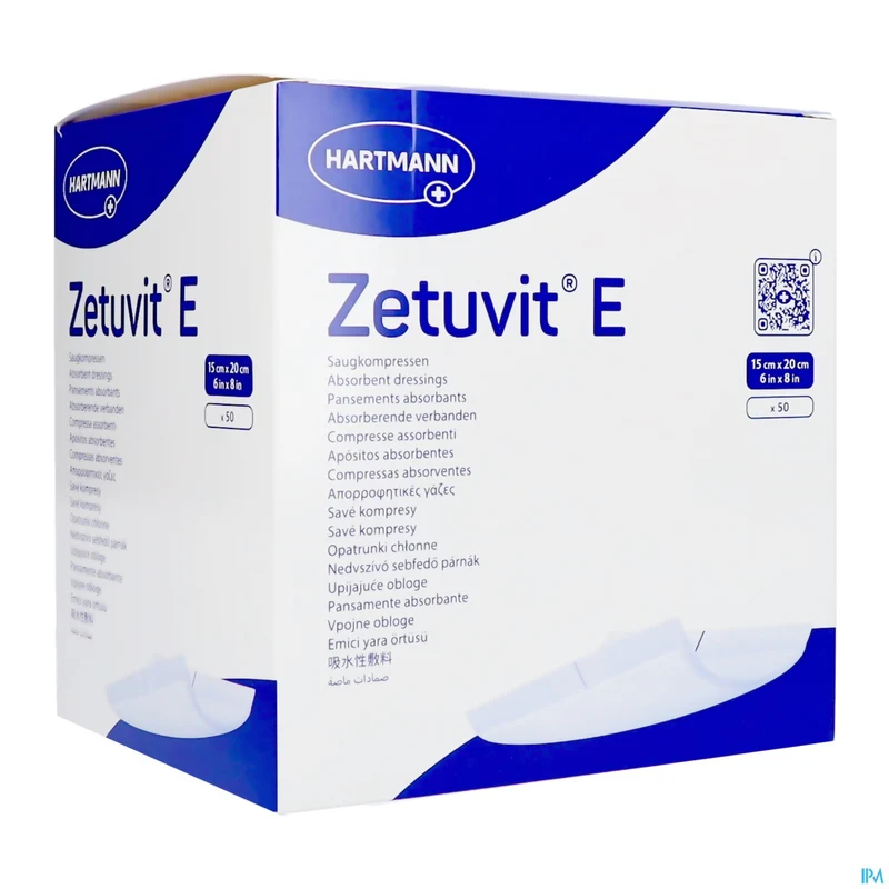 Zetuvit E | 50 compressen 15x20cm | Wondverzorging