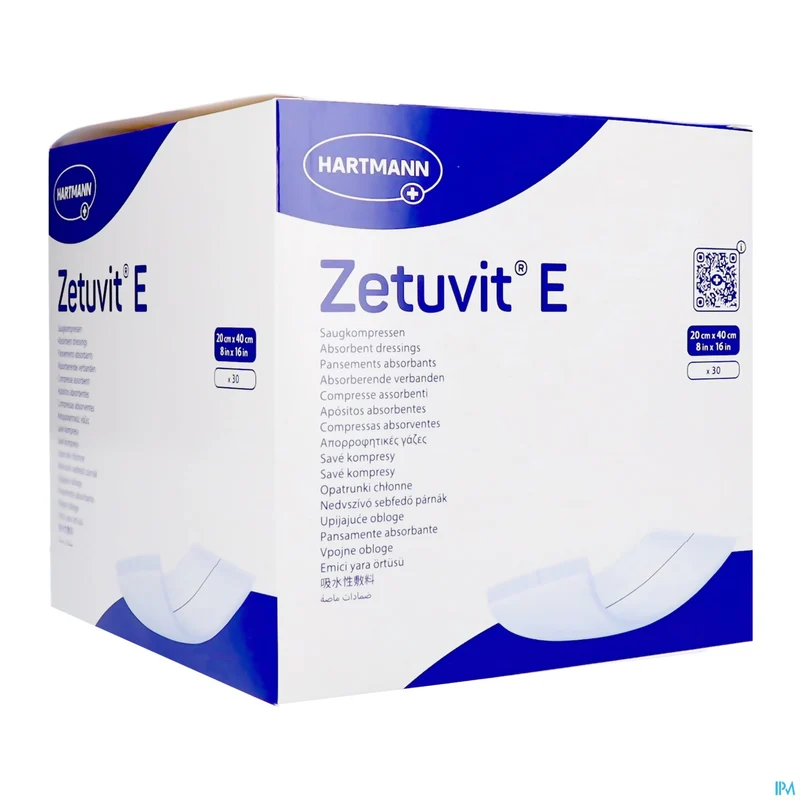 Zetuvit E | 30 compressen 20x40cm | Wondverzorging