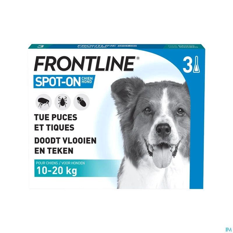 Frontline Spot On Hond 10-20kg | 3 pipetten | Vlooien & teken