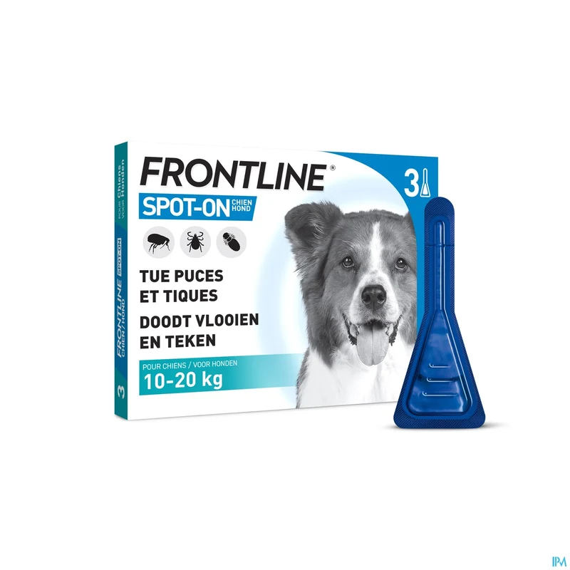 Frontline Spot On Hond 10-20kg | 3 pipetten | Vlooien & teken