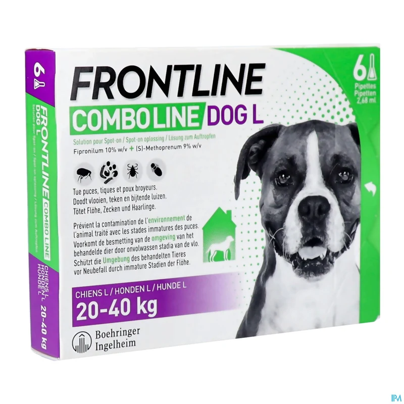 Frontline Combo Line Hond L 20-40kg | 6 pipetten | Antiparasitair