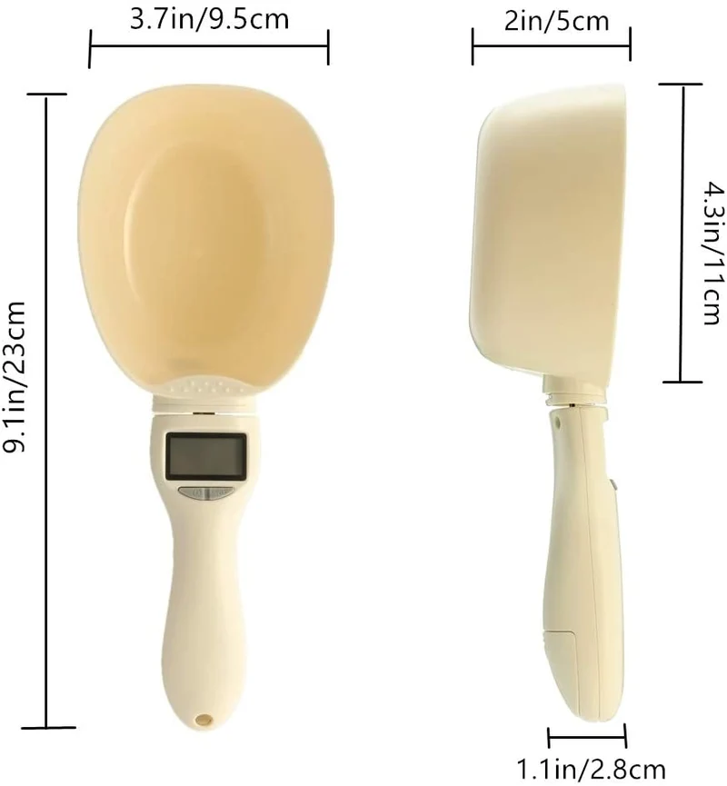 Food Scoop Precise Dog Cat Food Measuring with LCD Display / per cani e gatti