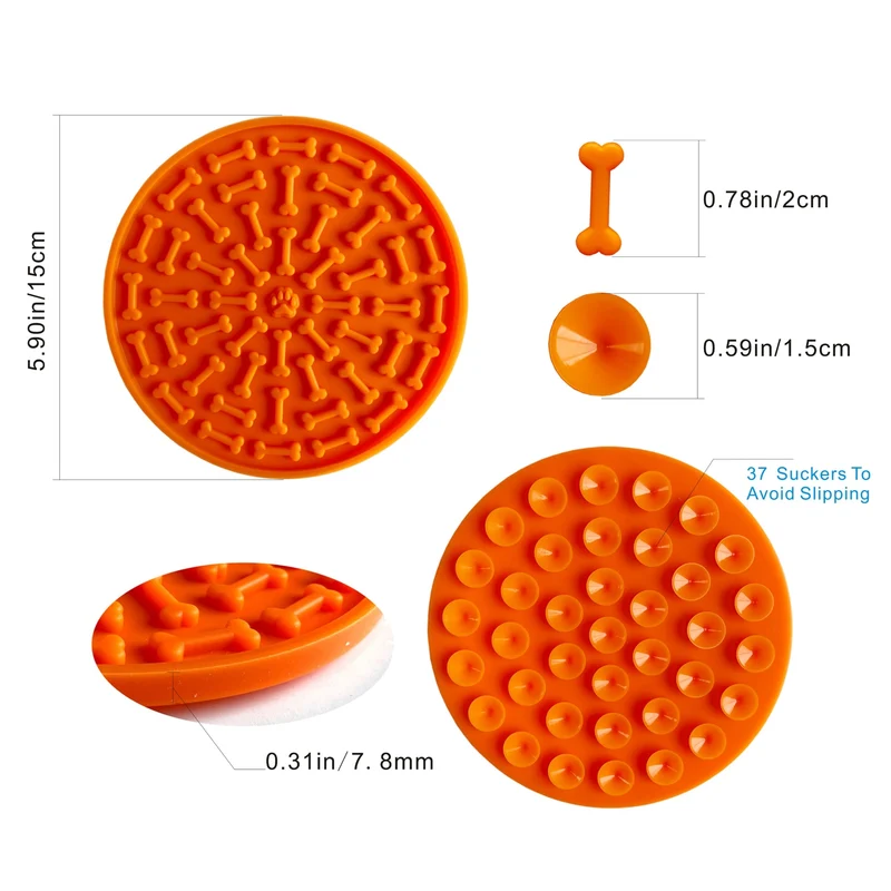 LickiMat Style Slow Feeder Mat for Dogs & Cats Prevent indigestion and enriches meal time