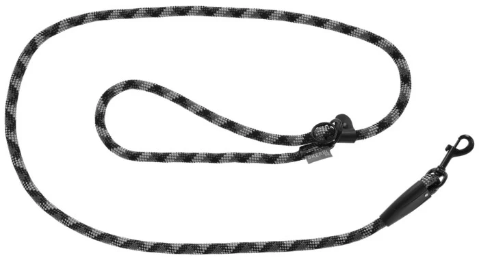 Laisse corde ronde 2m gris/noir
