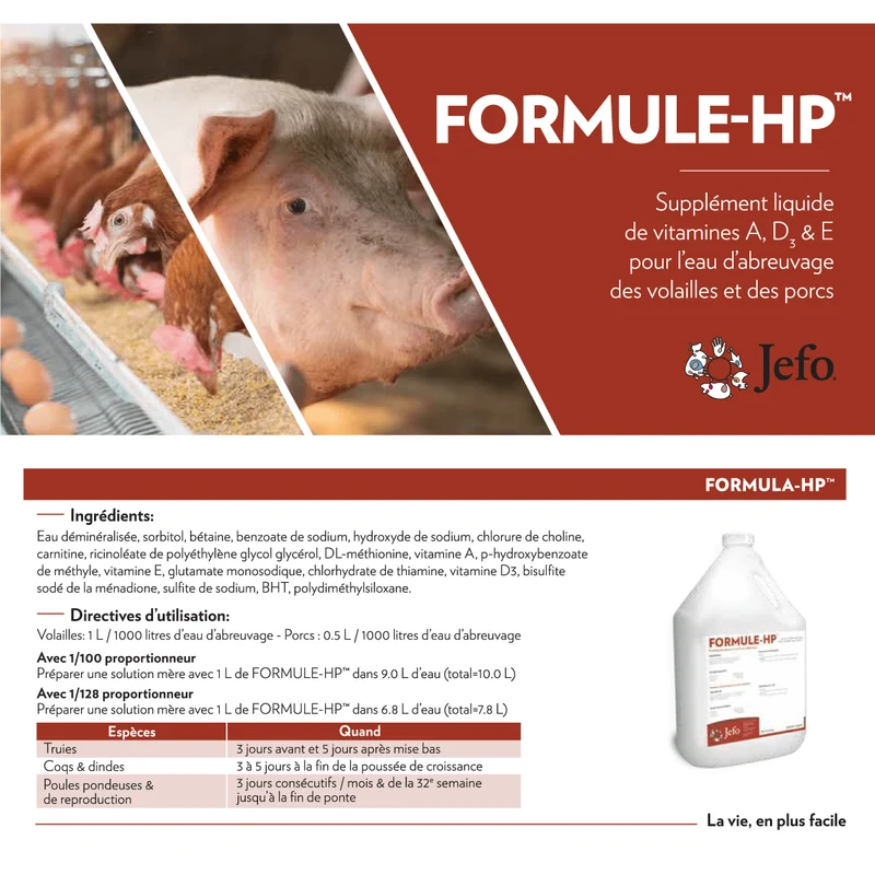 Supplément de vitamines - Formule Hp