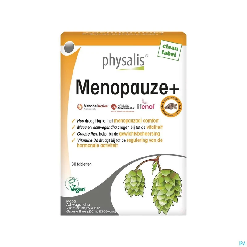 Physalis Menopauze+ | 30 tabletten | Voedingssupplement