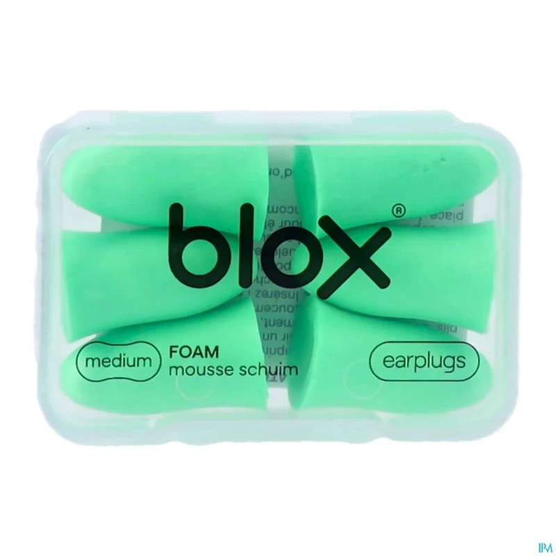 Blox Schuim Medium Groen | 3 paar oordoppen | Gehoorbescherming
