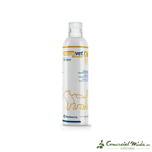 Atopivet Mousse BIOIBERICA Soin de la peau pour chiens et chats - 250 ml