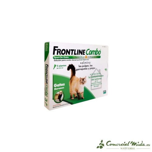 Pipettes antiparasitaires FRONTLINE Spot COMBO CATS pour chats et furets