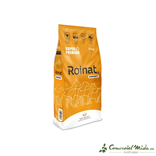 Roinat Energy croquettes pour chiens actifs 18 kg