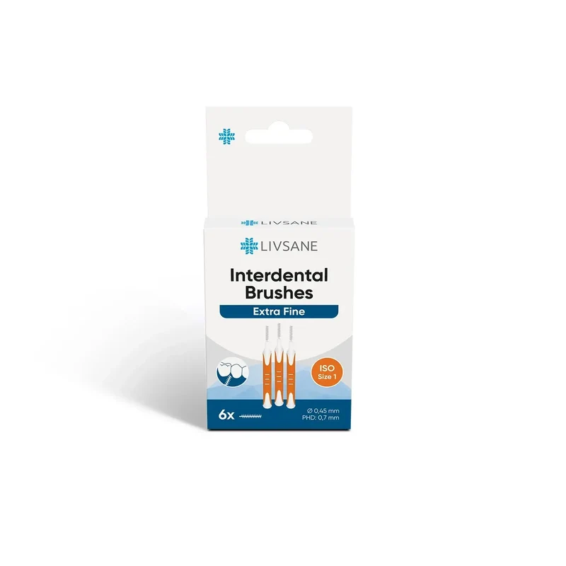 LIVSANE Oral Extra Fijn 0,7mm | 6x Interdentale Borsteltjes