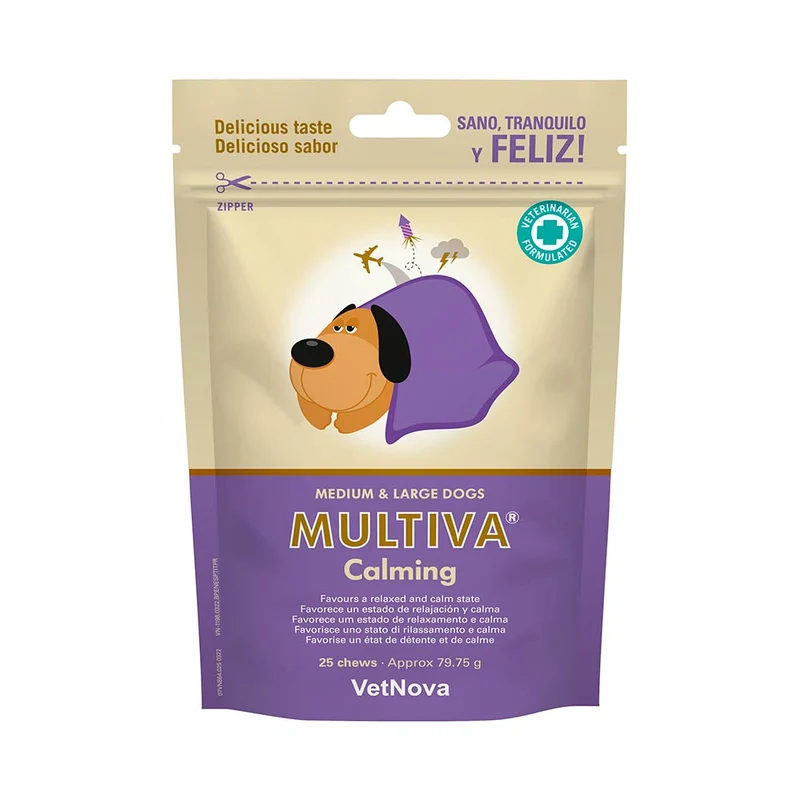 Complément Calming pour chiens et chats de taille moyenne et grande MULTIVA
