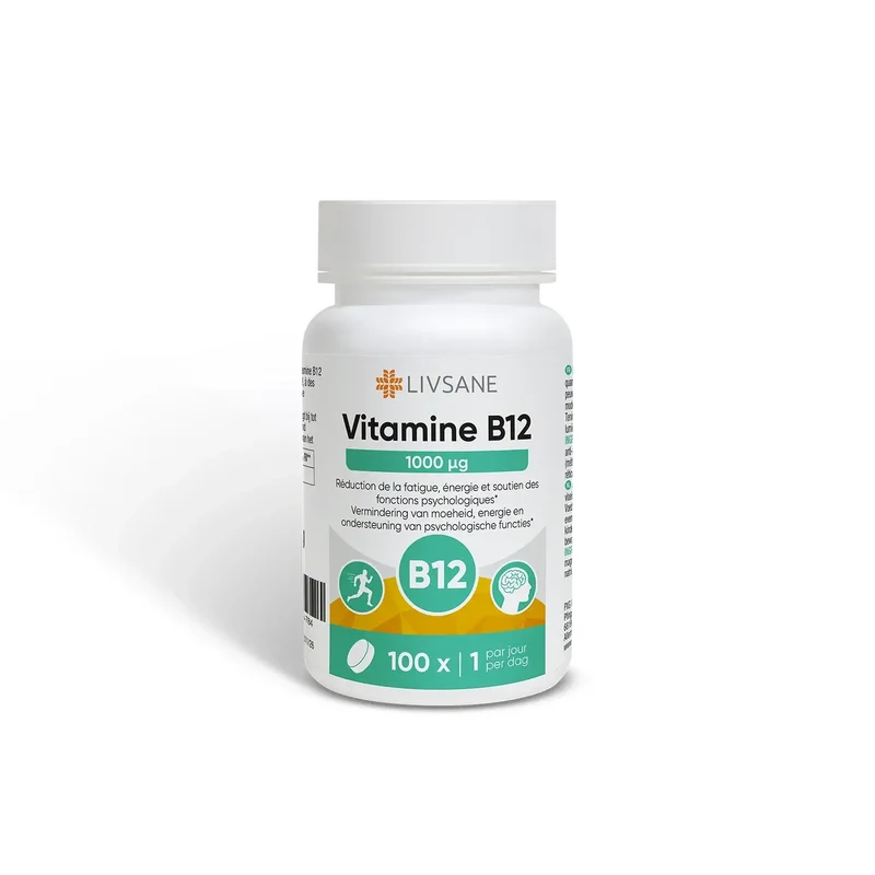 LIVSANE Vitamine B12 1000mcg | 100 tabletten | Voedingssupplement