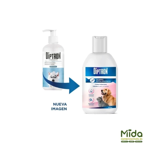 Shampoing naturel antiparasitaire pour animaux de compagnie DIPTRON 500ml