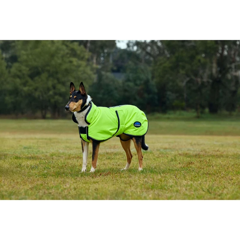WeatherBeeta Couverture pour Chien ComFiTec Reflective 300D Deluxe Showerproof Jaune
