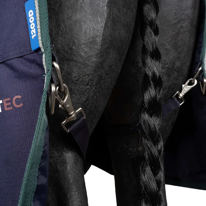 WeatherBeeta ComFiTec Plus Dynamic Turnout High Neck 100g Navy/Forest Green