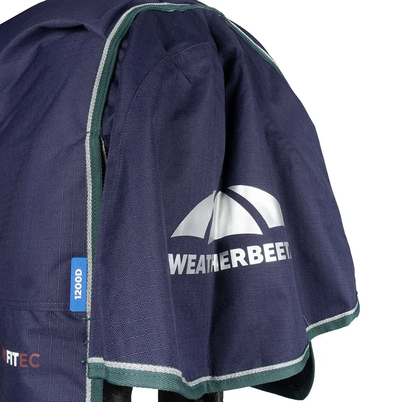WeatherBeeta ComFiTec Plus Dynamic Turnout High Neck 100g Navy/Forest Green