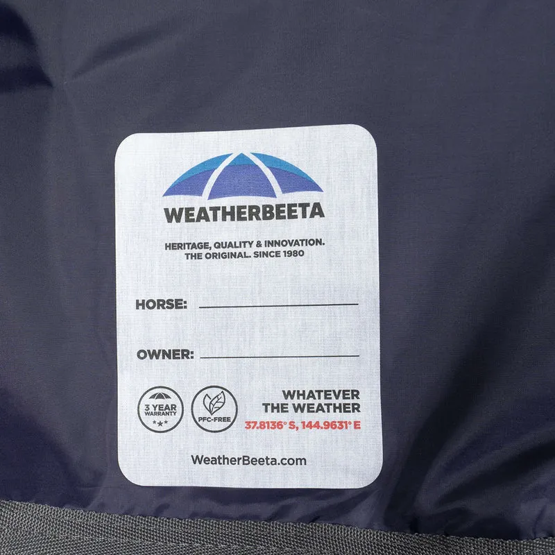 WeatherBeeta ComFiTec Tyro Turnout Standard Neck 220g Navy/Charcoal