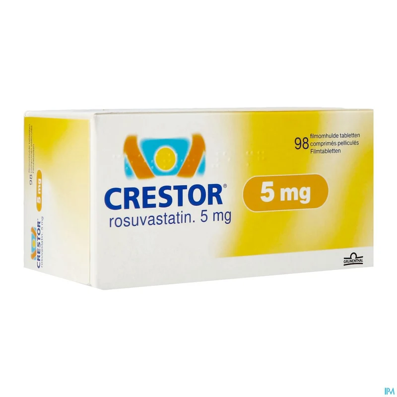 Crestor 5mg | 98 filmomhulde tabletten | Cholesterolverlager