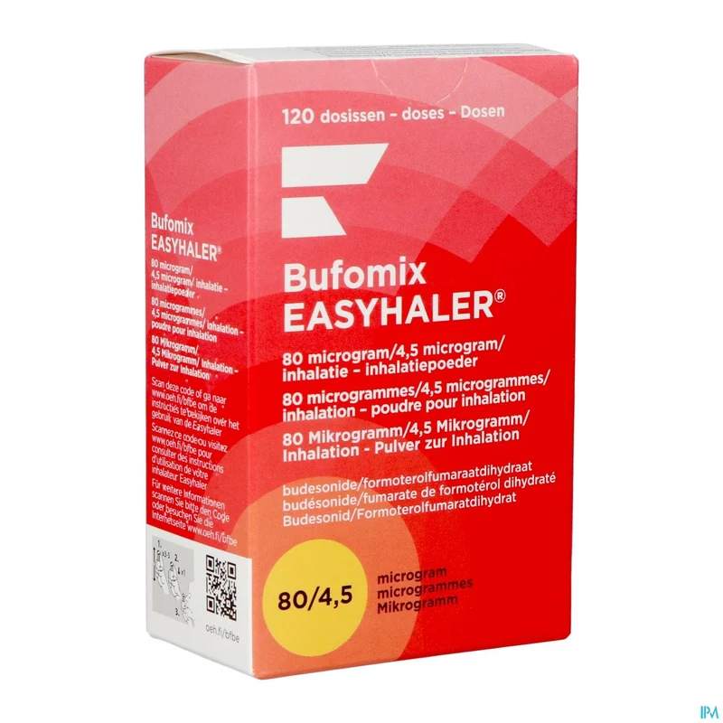 Bufomix Easyhaler 80/4,5mcg | 120 doses inhalatiepoeder | Astma