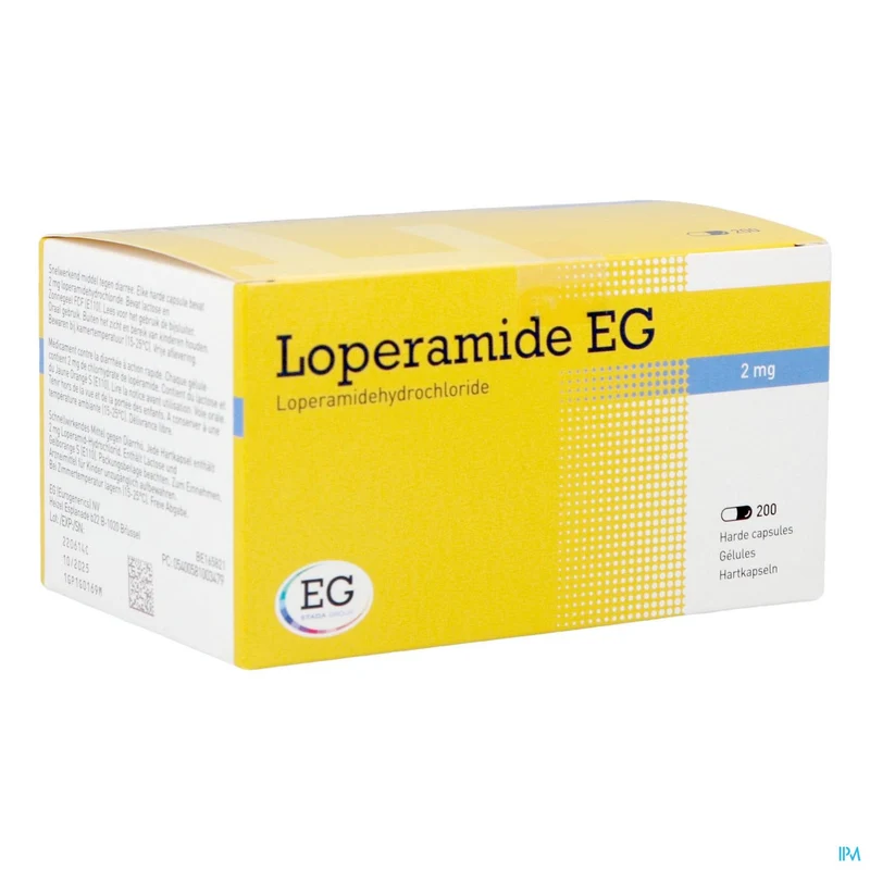 Loperamide EG 2mg | 200 capsules | Diarree