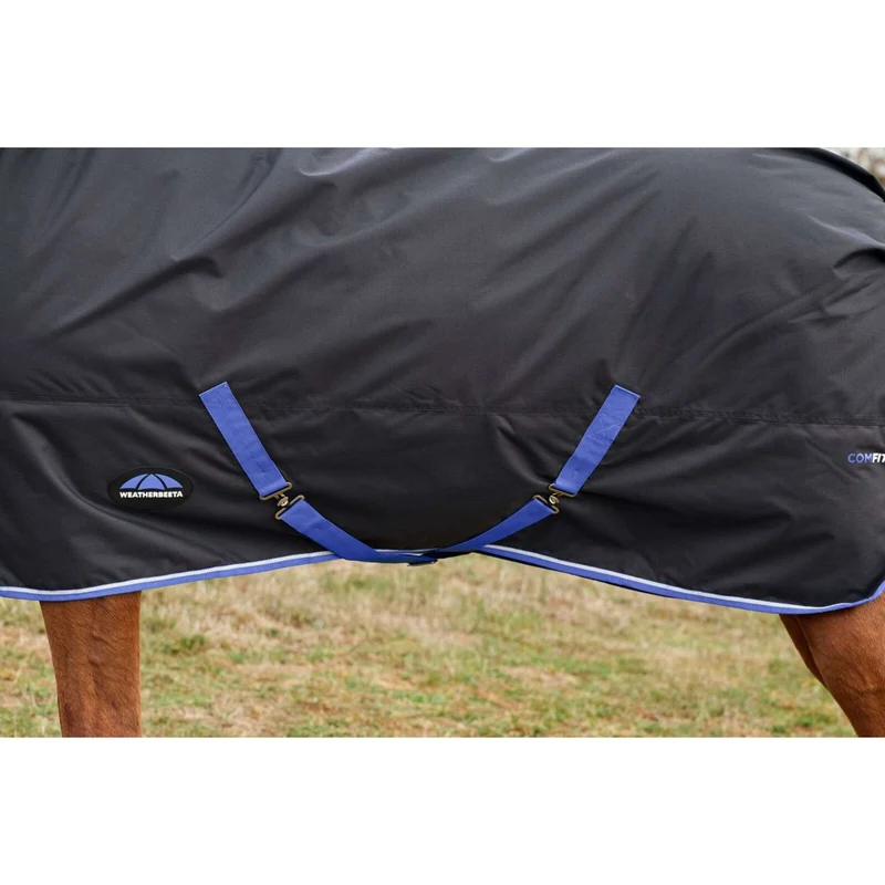 WeatherBeeta ComFiTec Tyro Turnout Standard Neck 220g Noir/Cobalt