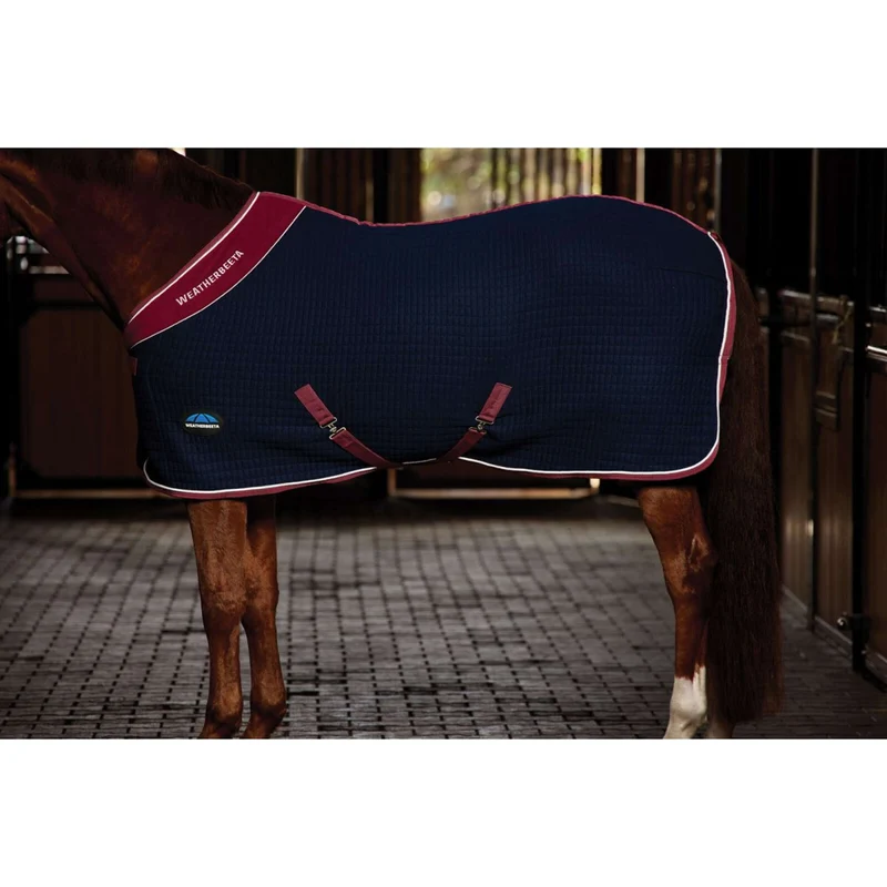 WeatherBeeta Chemise Rafraîchissante Thermocell Standard Neck Marine/Bordeaux