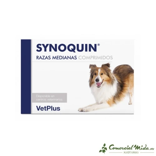 VETPLUS SYNOQUIN pour races moyennes, 30 comprimés
