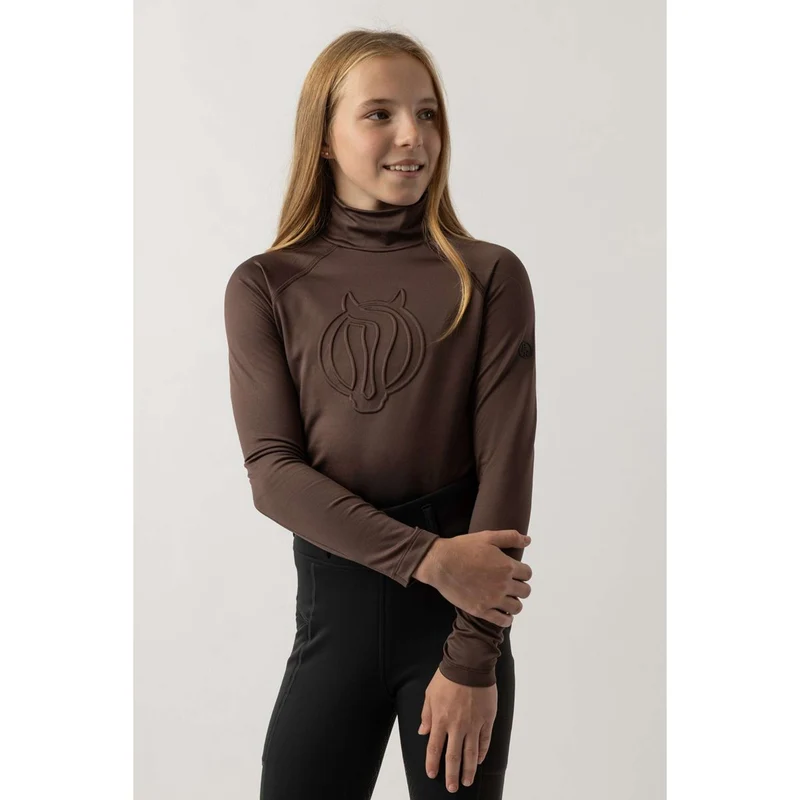 BR Pull à Col Eevolv Linn Enfants Choco Martini