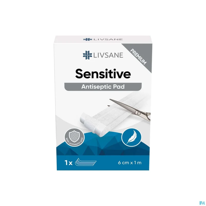 LIVSANE Premium Sensitive Plaster | 6cm x 1m | Wondverzorging