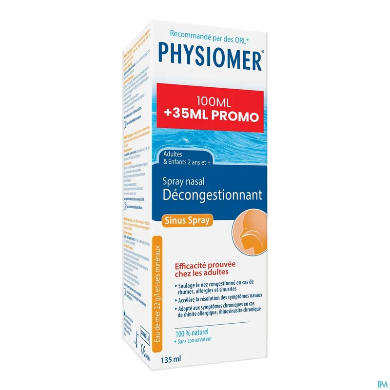 Physiomer Sinus | 135+35ml neusspray | Neusverstopping