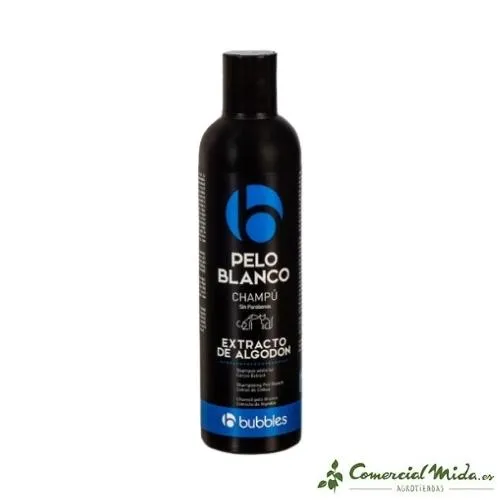 Shampoing Bubbles White Hair pour chiens et chats