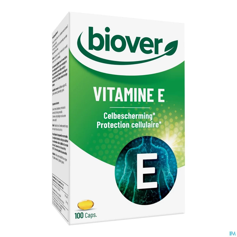 Biover Vitamine E Capsules - Natuurlijke Celbescherming - 100 Stuks
