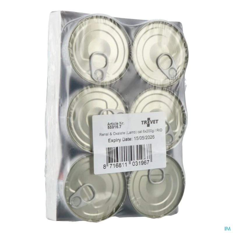 Trovet Rid Renal & Oxalate Kat Lamb 6x200g Vmd