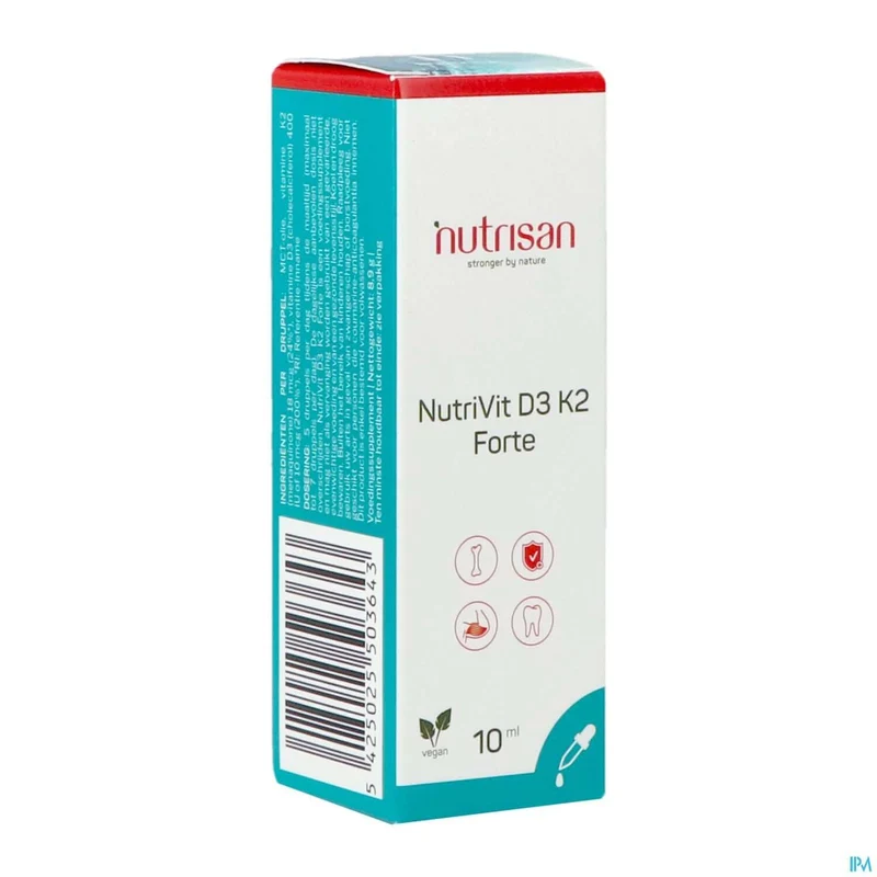 Nutrisan Nutrivit D3 K2 Forte | 10ml druppels | Botten & spieren