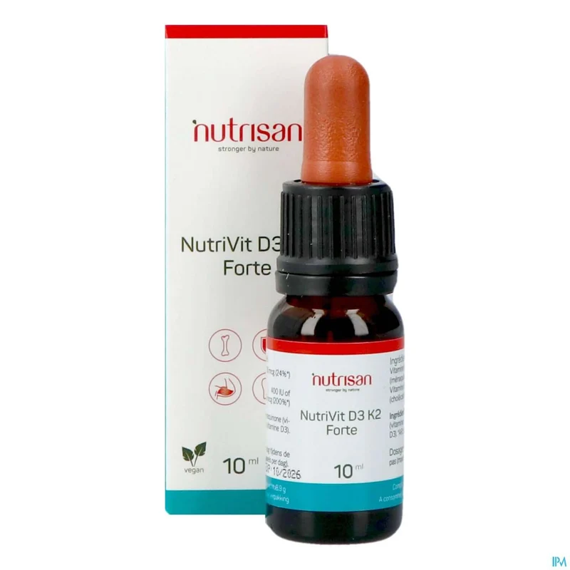 Nutrisan Nutrivit D3 K2 Forte | 10ml druppels | Botten & spieren