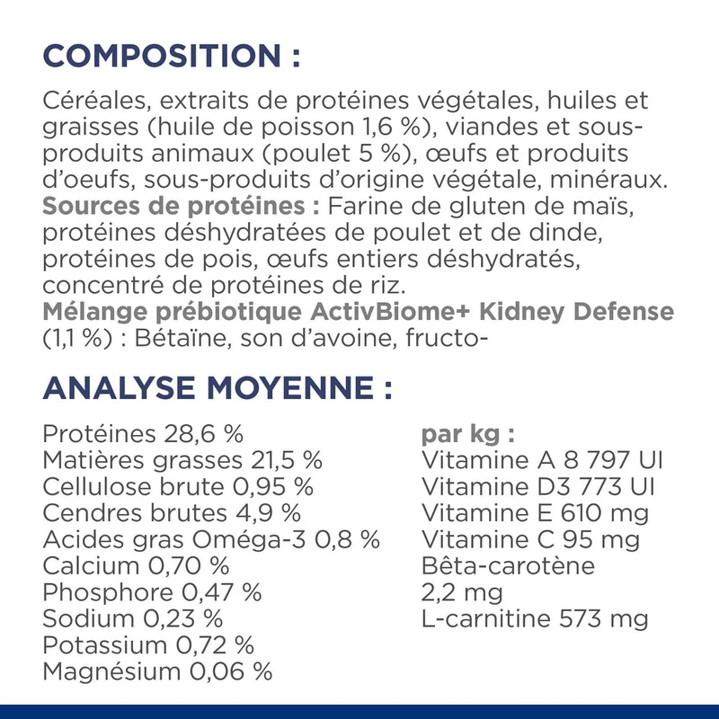 Hill's Prescription Diet k/d Kidney Care au poulet - croquettes chat