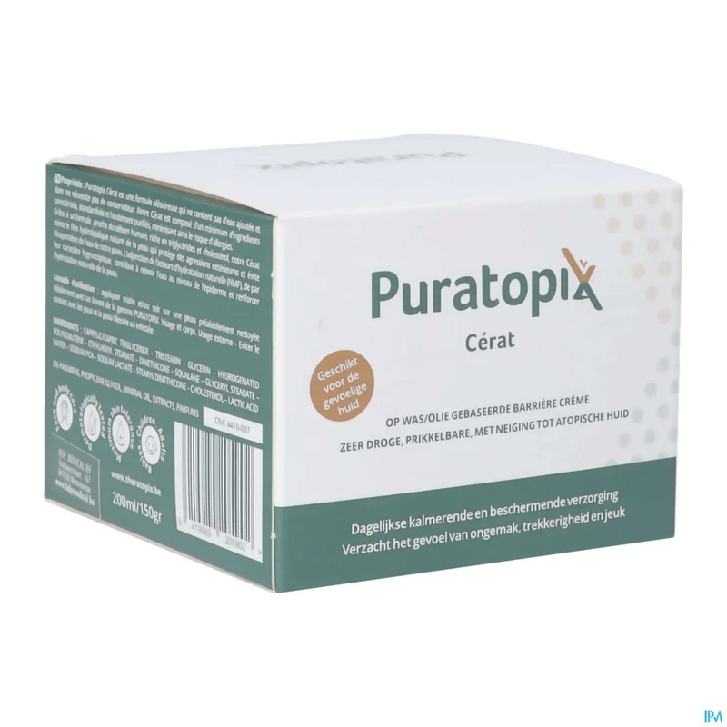 Puratopix Cerat | 200ml barrièrecrème | Droge & atopische huid