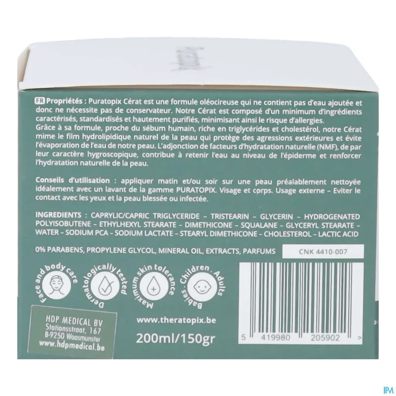 Puratopix Cerat | 200ml barrièrecrème | Droge & atopische huid