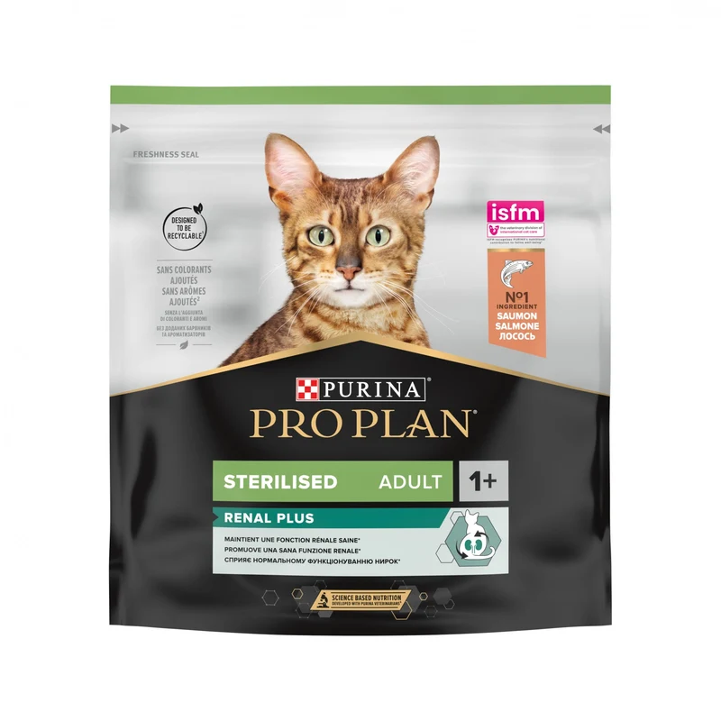 Pro Plan Renal Plus Sterilised Adult au saumon - croquettes chat