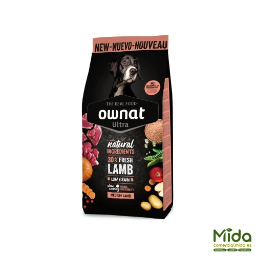 Je pense que OWNAT Ultra Medium Lamb&Rice Dogs with Sensitivity