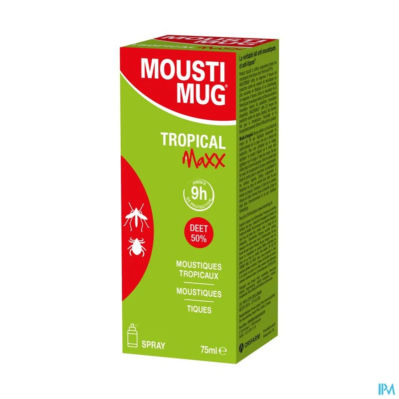 Moustimug Tropical Maxx 50% DEET | 75ml spray | Muggenspray