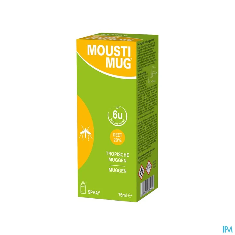 Moustimug 20% Deet | 75ml spray | Insectenbescherming