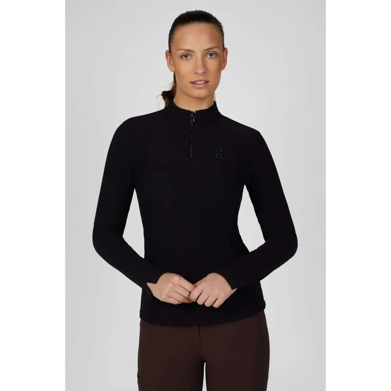 Pikeur Chemise Zip Rip Selection AW26 Longues Manches Noir