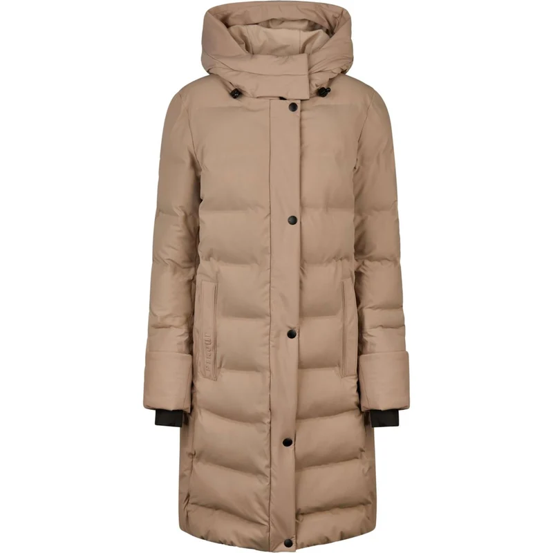 Pikeur Veste Longue Quilted Raincoat Athleisure AW26 Mocha Cream