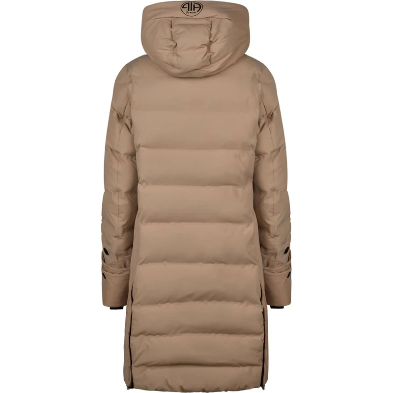Pikeur Veste Longue Quilted Raincoat Athleisure AW26 Mocha Cream