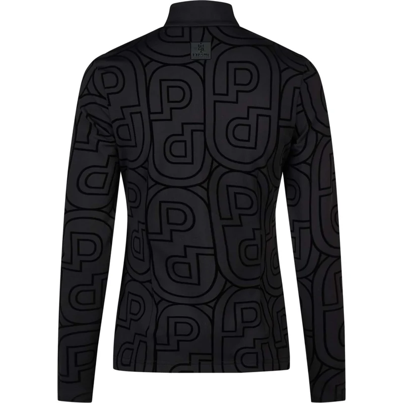 Pikeur Chemise Zip Print Selection AW26 Longues Manches Noir