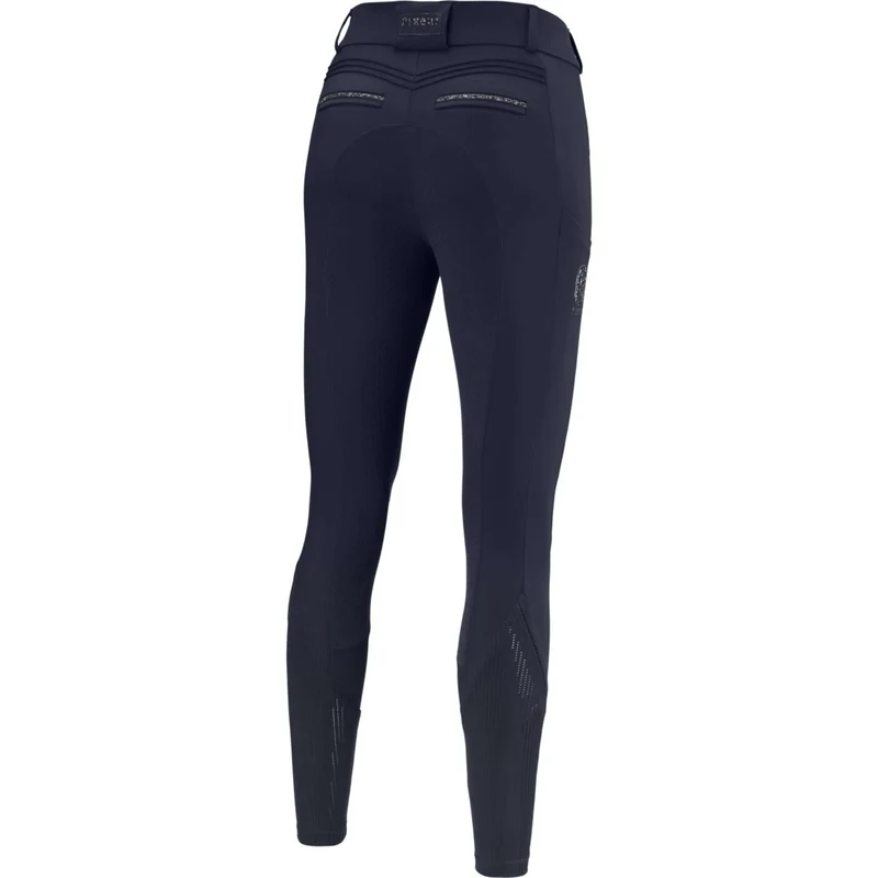 Pikeur Pantalon d'Équitation Ceelina GridTexLeather Highwaist Full Grip Nightblue