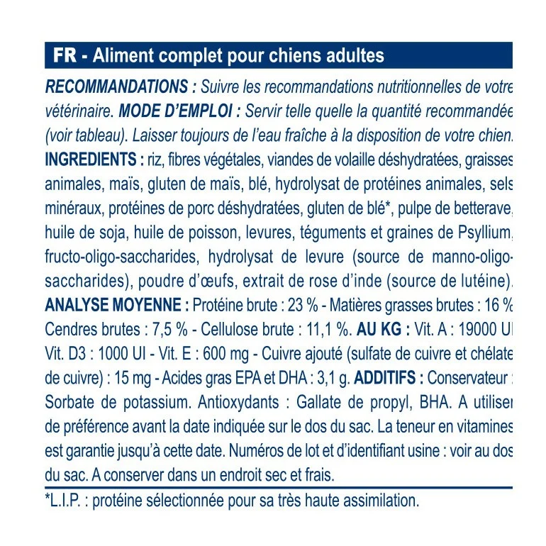 Royal Canin Veterinary GastroIntestinal High Fibre - croquettes chien